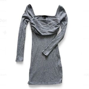 Forever 21 Gray Long Sleeve Dress